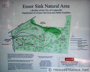Ensor Sink Natural Area Sign 1
