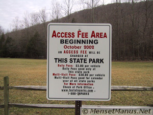 State Park - Access Fee Area