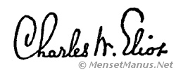 Charles Eliot's Signature