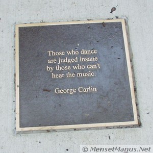 George Carlin Plaque