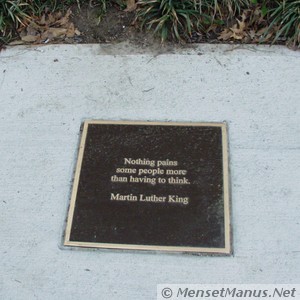 Martin Luther King Plaque