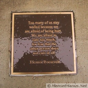 Eleanor Roosevelt Quote Plaque