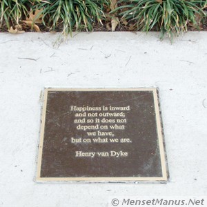 Henry van Dyke Plaque