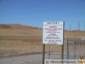 Danger Windpower Sign