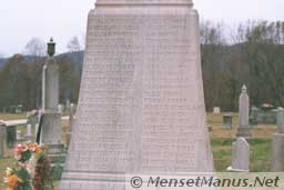 Leach Cemetery Miners' Circle Monument