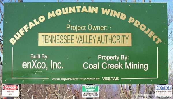 Wind Power Plant Project Sign