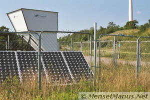 Solar panels for minisodar