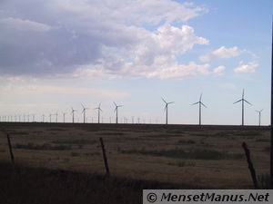 Wind Turbine Windmills, Wind Power Plant, White Deer, Texas